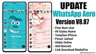 UPDTAE WhatsApp iPhone 2021 || WA Aero v8.87 Tampilan iPhone & Fitur Terlengkap 2021