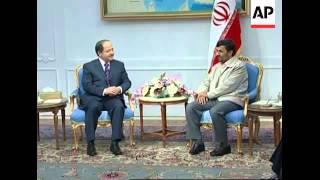 Massoud Barzani meets Iranian president on second day of visit