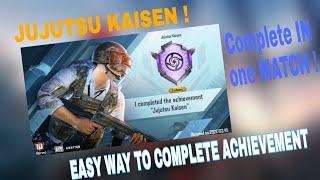 Easy Way To Complete Jujutsu Kaisen Achievement In Bgmi | Jujutsu Kaisen Achievement   pubg