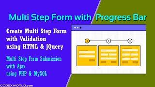 Multi Step Form with Progress Bar and Validation using jQuery