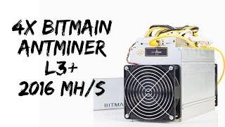 Bitmain Antminer L3+ 2016 MH/S Litecoin Miner Scrypt ASIC Review