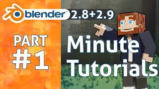 Introduction in 1 minute | Blender 2.8 + 2.9 Minecraft Animation Tutorial #1