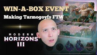 Making Tarmogoyfs FTW | Win-A-Box Event | Modern Horizons 3 Sealed | MTG Arena