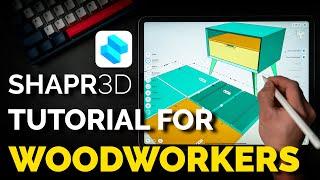 Furniture Design Tutorial On The iPad Pro - Shapr3D For Woodworking