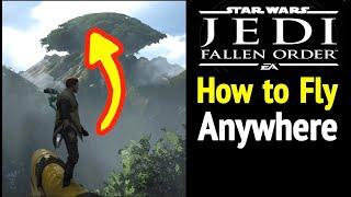 How to Fly Anywhere in Jedi Fallen Order (Unlock Flying Double Jump and Jedi Flip) PS5