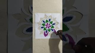 Rangoli Design | Rangoli Stencil | #shorts #rangoli