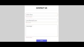 #16 Validate Contact Us Page with React Hook Form v7 - React Form Validation Project for Beginners