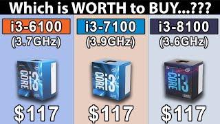 i3 6100 (3.7GHz) vs i3 7100 (3.9GHz) vs i3 8100 (3.6GHz) | Which Should You Buy...???