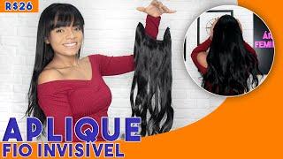 APLIQUE INVISÍVEL/MÁGICO APENAS R$26,50 VALE A PENA? (MEGA HAIR DA SHOPEE) UNBOXING