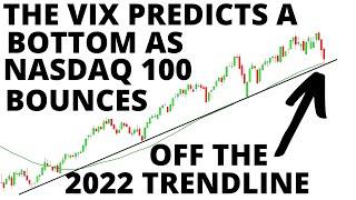 Stock Market CRASH - The VIX Predicts a Bottom on Friday as NASDAQ Bounces off it's 2022 Trendline