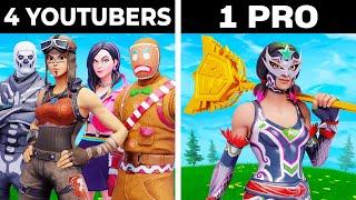 4 Youtubers vs 1 Pro (OG Fortnite)