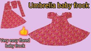 Umbrella cutt baby frock cutting and stitching for 3-4 year baby