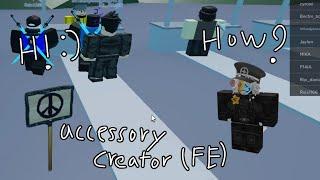 Accessory creator (FE) - Roblox script showcase