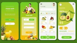  How to Create E-commerce Food Delivery App in Adobe XD | App UI/UX Design