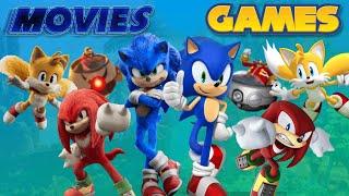 Differences between the Sonic Movies and Games