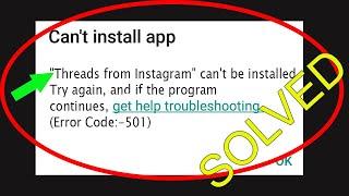 Fix Can't Install Threads from Instagram App Error On Google Play Store in Android & Ios Phone