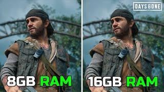 Days Gone - 8GB vs 16GB RAM | Comparison