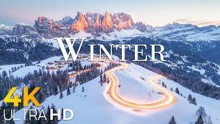 The Alps 4K-Enchanting Winter Wonderland • Stunning Footage, Scenic Relaxation with Calming Music