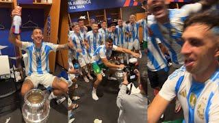 Argentina Funny Copa América Dressing Room Celebrations