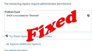 how to fix dhcp is not enabled for wireless network connection|this webpage is not available