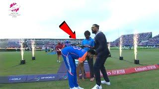 Not any hindu but Muslim Moh. Siraj Touched Yuvraj Singh's feet when he came with the T20 WC trophy