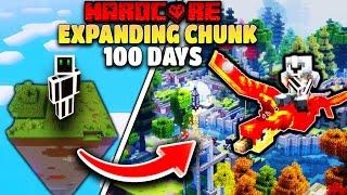 I Survived 100 Days On An EXPANDING Chunk.. (400+ mods)