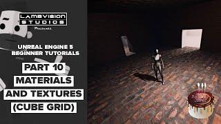 Unreal Engine Beginner Tutorial Part 10 | Adding Materials and Textures to CUBE GRID