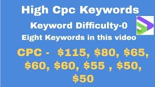 Top 8 High Cpc Keywords  USA traffic   Blogging In 2020