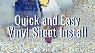 DIY Quick and Easy Vinyl Sheet Install