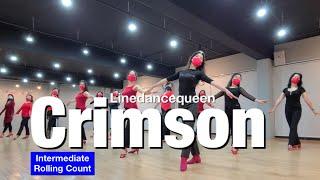 Crimson Line Dance / Intermediate Rolling Count / 크림슨 라인댄스 / Linedancequeen