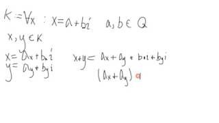 Linear Algebra: Prove a set of numbers is a field