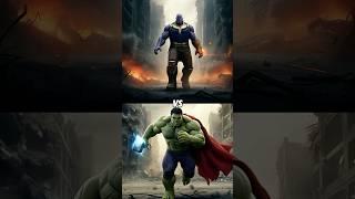 Thanos vs hulk and avengers ( hulk, captain America, Thor, Spider-Man, Doctor Strange) #avengers