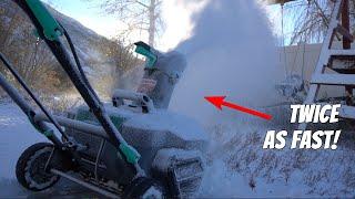 LiTHELi 40V 20-Inch Brushless Snow Blower Review - I can shovel my driveway twice as fast with this!