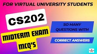 CS202 MIDTERM MCQ TOPIC # 1 - 98 |CS202 MIDTERM PREPARATION |@aashkaar725|CS202 GRAND QUIZ | CS202