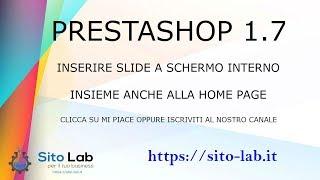 prestashop1.7 Slide a Schermo Intero