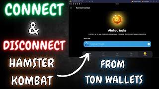 How to Connect and Disconnect Hamster Kombat From Ton Wallet Step by Step | Hamster Kombat Tutorial
