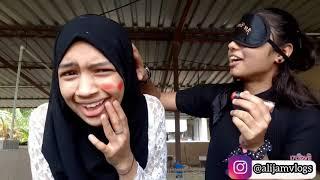 BLINDFOLD MAKEUP CHALLENGEl alijam vlogs