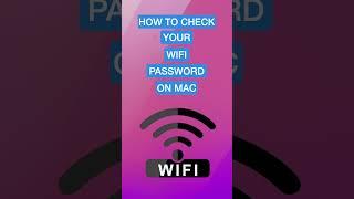 How to check wifi password on mac os #shorts #tutorial #tipsandtricks #macbook