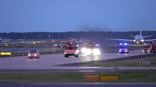 Doppelter Feuerwehreinsatz am Frankfurter Flughafen: Zwei Sicherheitslandungen in nur 17 Minuten!