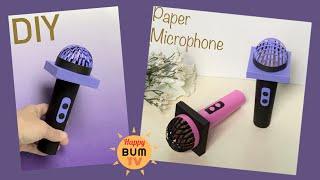 DIY PAPER MICROPHONE I HOW TO MAKE A MICROPHONE FROM PAPER I EASY DIY PAPER CRAFT