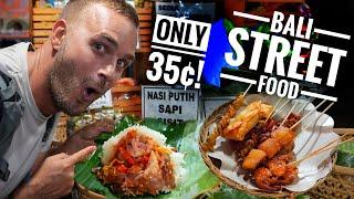 INCREDIBLE Indonesian Street Food in Bali FOR ONLY 35¢! Exploring Denpasar's Best Nasi Jinggo