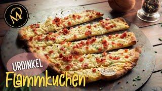 Bester Elsässer Flammkuchen mit UrDinkel Mehl selber machen