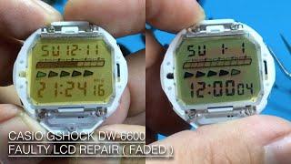 HOW TO FIX / RESTORE FADED LCD ON VINTAGE CASIO GSHOCK DW-6600 | CARA UNTUK MEBAIKI LCD DW-6600