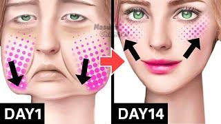 30 MINS FACE LIFTING EXERCISES For Jowls, Laugh Lines (Nasolabial Fold) Anti-Aging