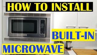 HOW TO INSTALL a Built In Microwave with Trim Kit