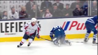 Mikhail Grabovski's Face After the Skate to the Face - Capitals vs Leafs - Nov 23rd 2013 (HD)