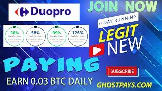 Duopro.top Update - Newly Launched HYIP Site By Ghost Pays