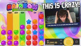 I did a $5000 SPIN on DOUBLE RAINBOW! (STAKE)