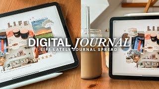 Digital Journal with me, Weekly Recap, iPad Journal, Goodnotes Collage, Documenting Life