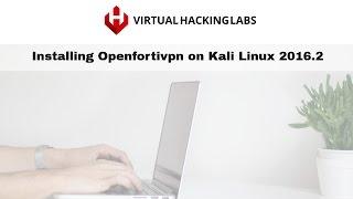 How to install openfortivpn on Kali Linux 2016.2